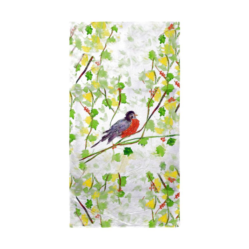 Robin Beach Towel. Picture 1