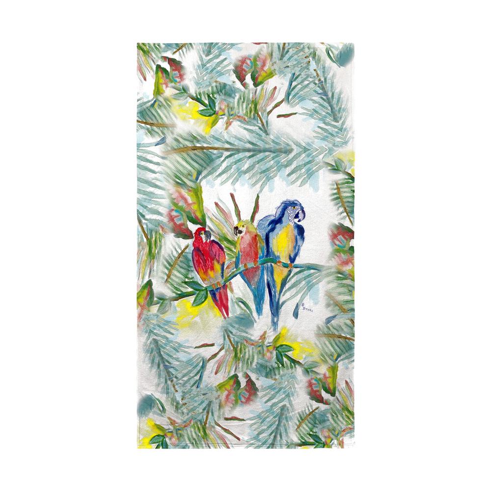 Parrot Family Beach Towel. Picture 1