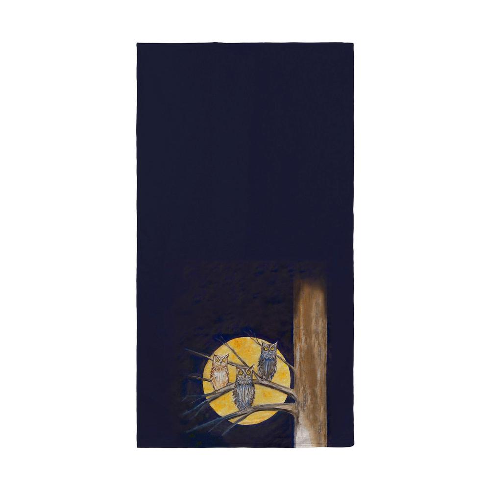 Night Owls Beach Towel. Picture 1