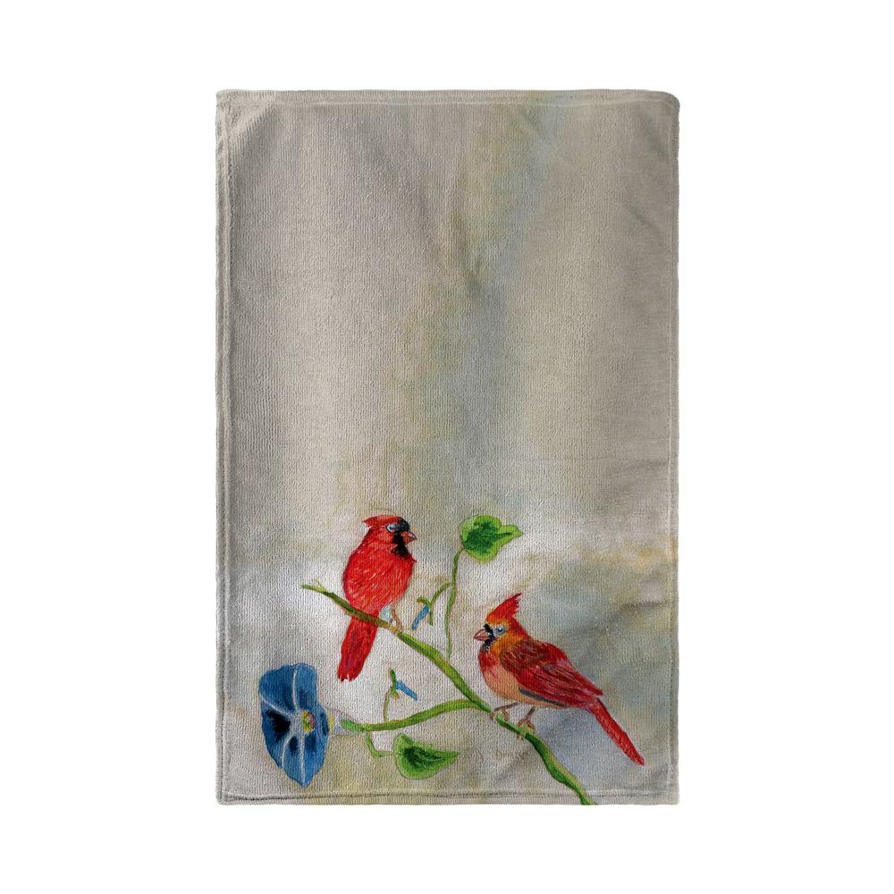 Betsy's Cardinals Beach Towel. Picture 1