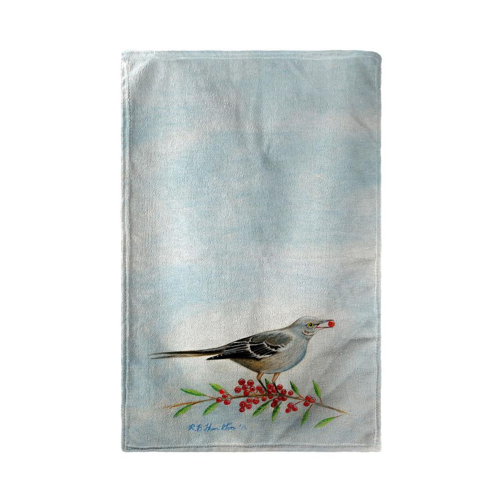 Mockingbird & Berries Beach Towel. Picture 1