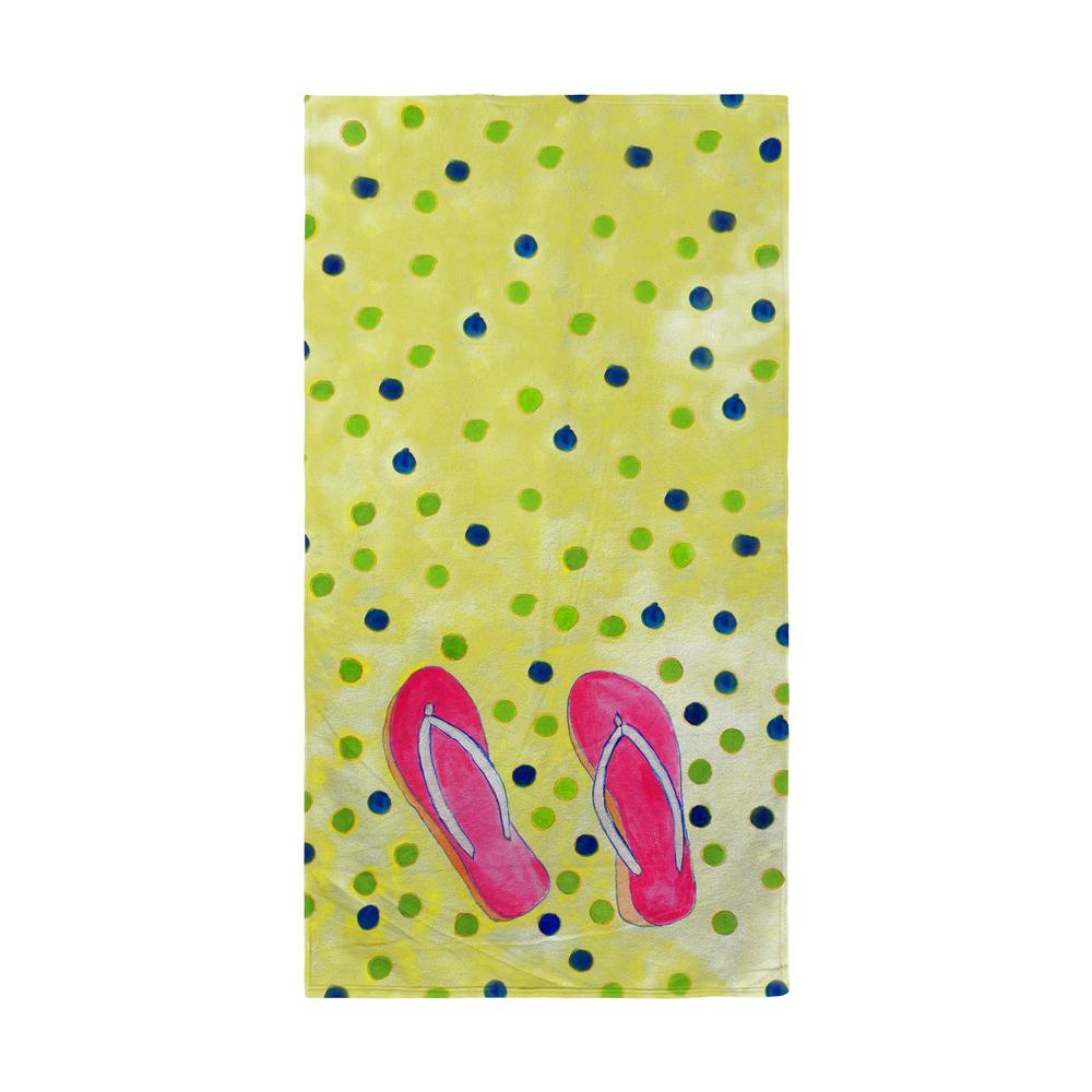 Flip Flops Beach Towel. Picture 1
