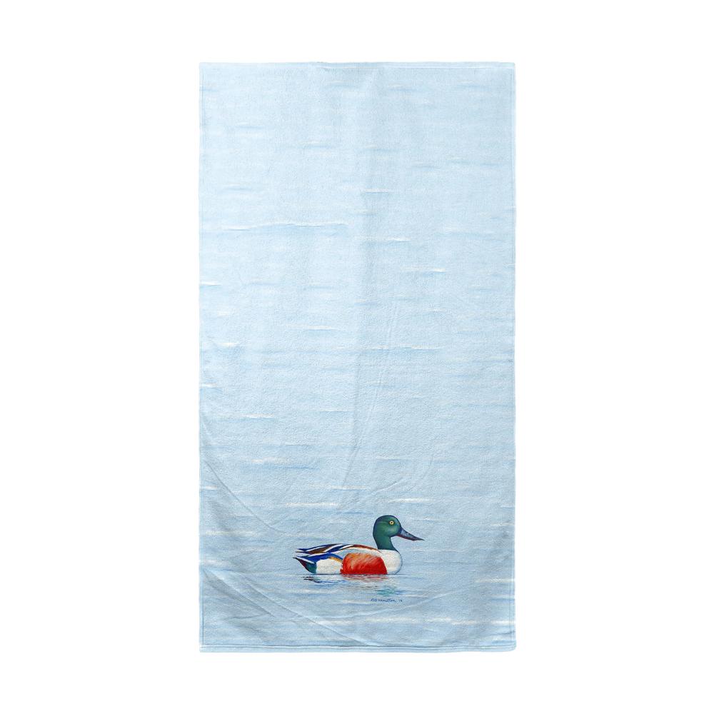 Northern Shoveler Beach Towel. Picture 1