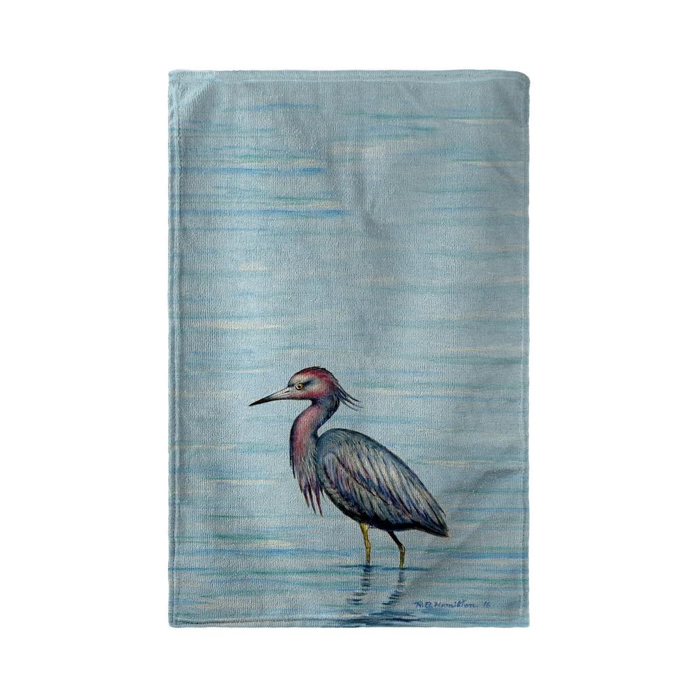 Dick's Little Blue Heron Beach Towel. Picture 1