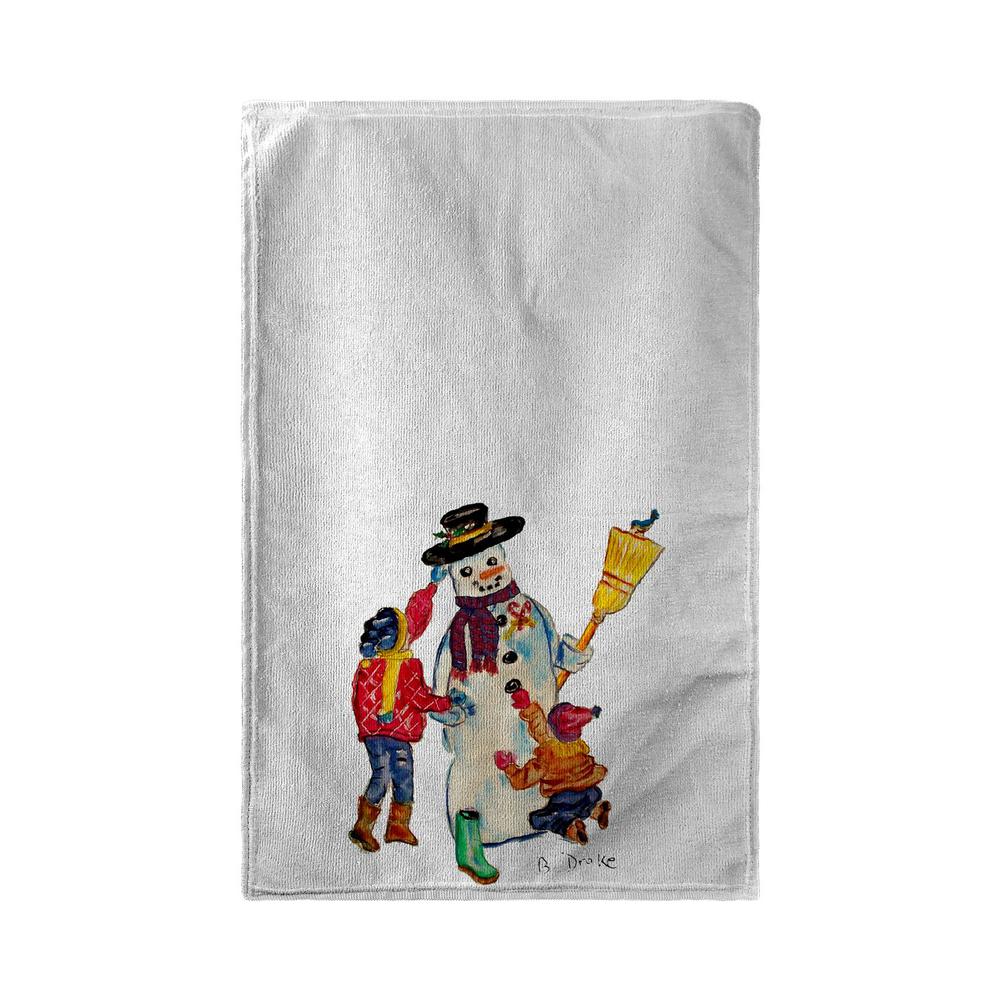 Snowman Beach Towel. Picture 1