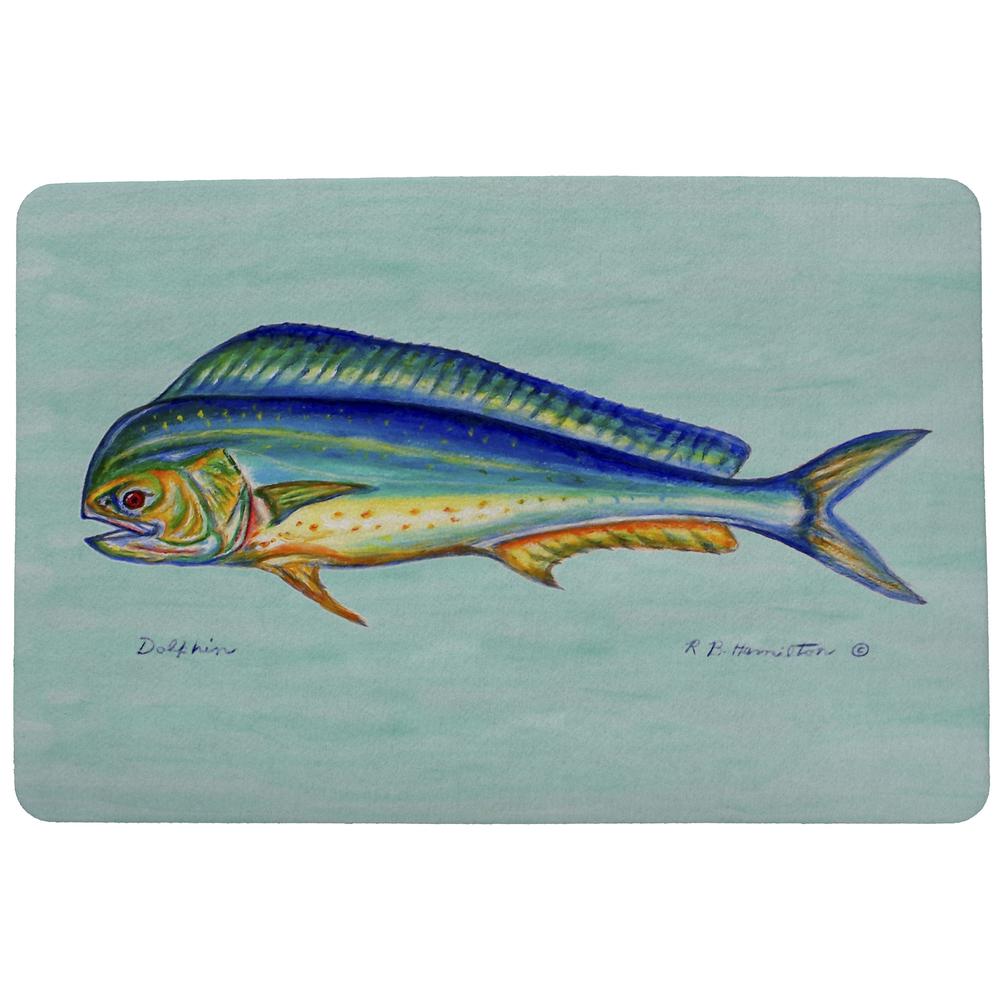 Dolphin Fish Door Mat 18x26. Picture 1