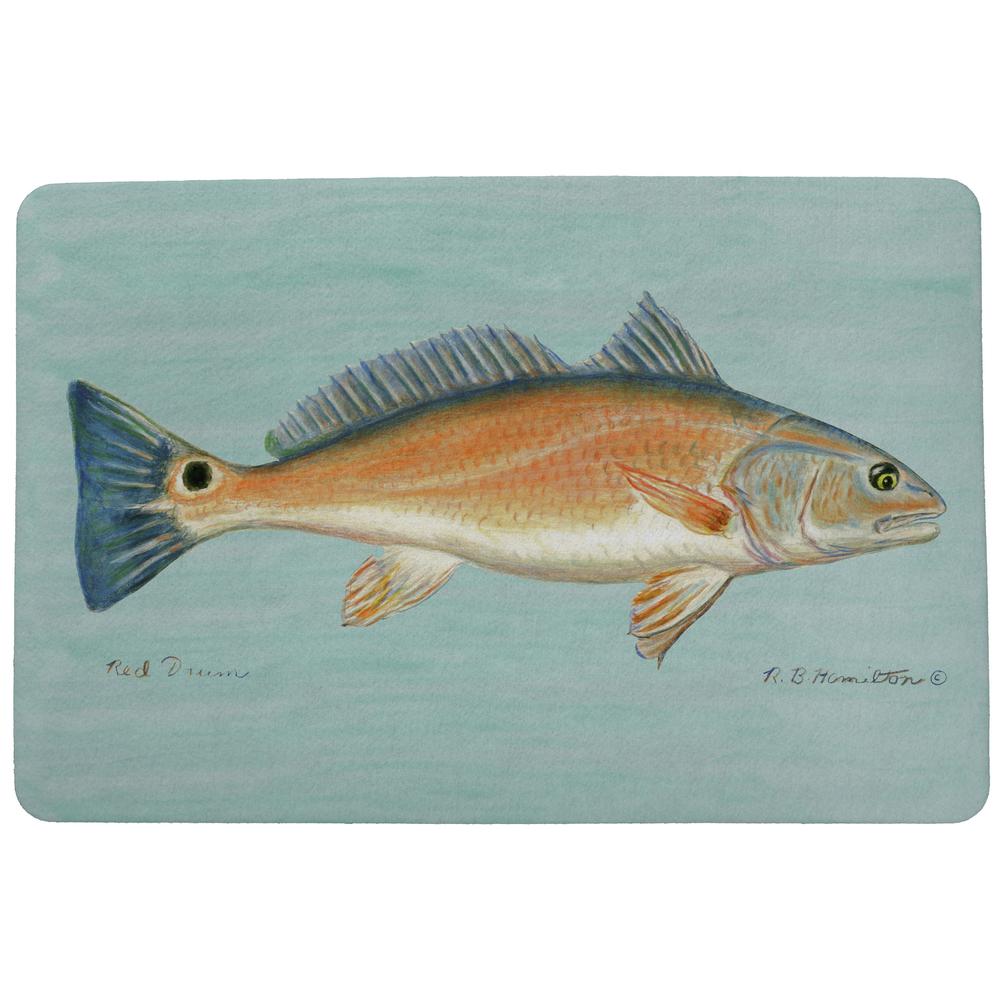 Red Drum Door Mat 18x26. Picture 1