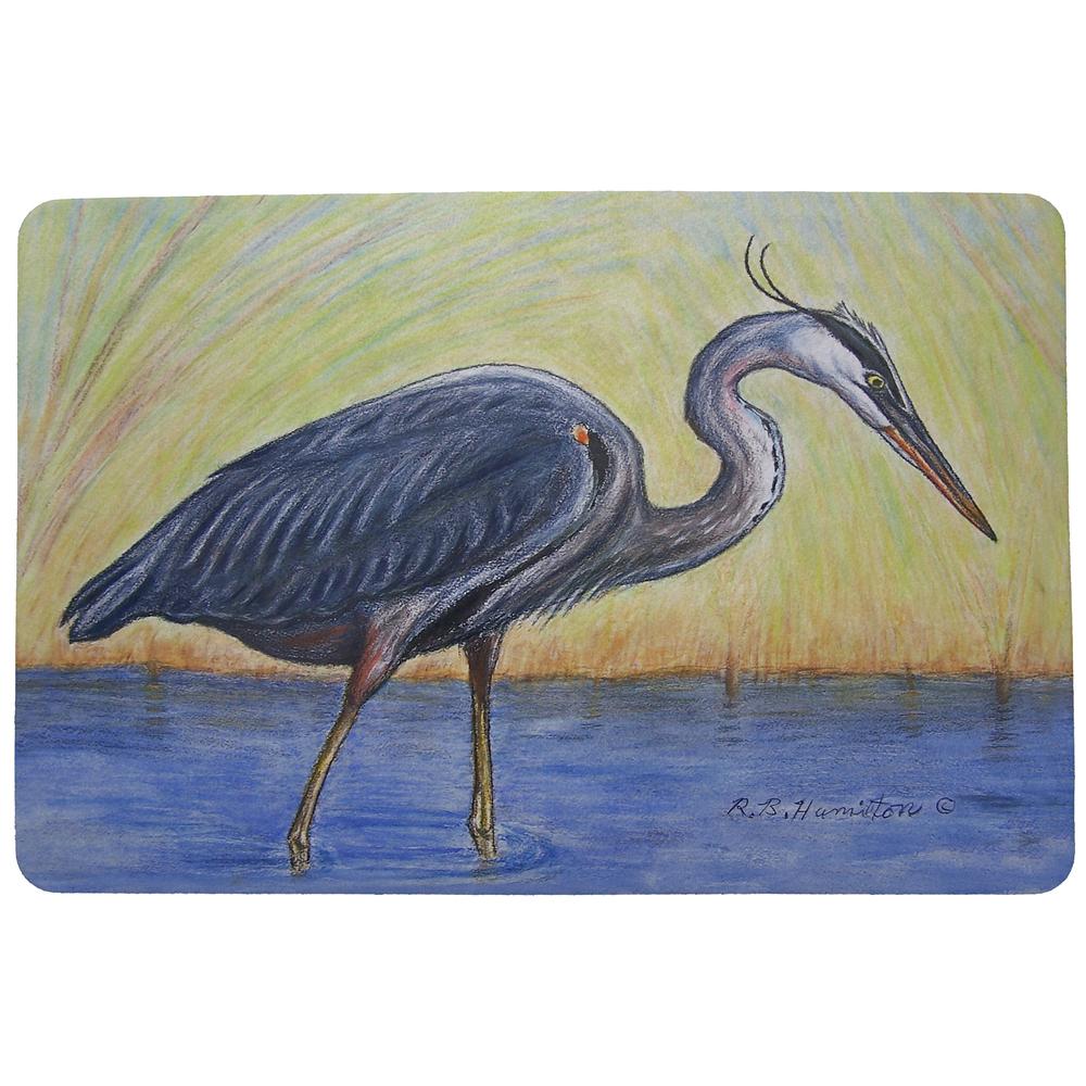 Blue Heron Door Mat 18x26. Picture 1
