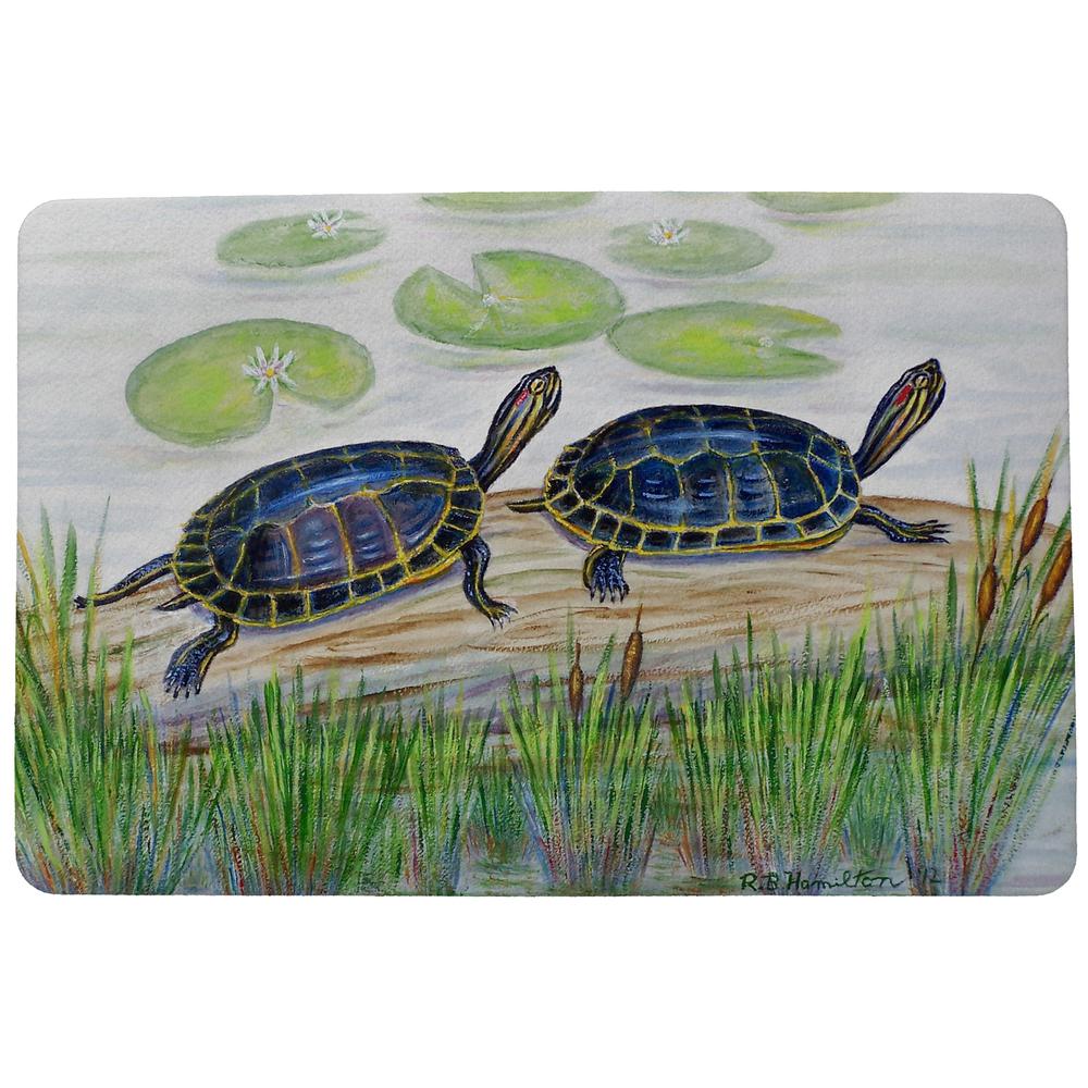 Two Turtles Door Mat 18x26. Picture 1