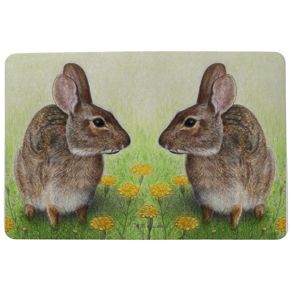 Rabbits Door Mat 18x26. Picture 1