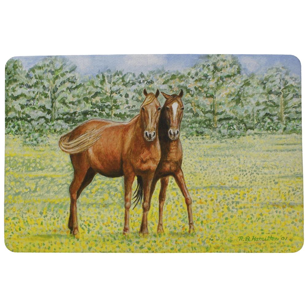 Horses Door Mat 18x26. Picture 1