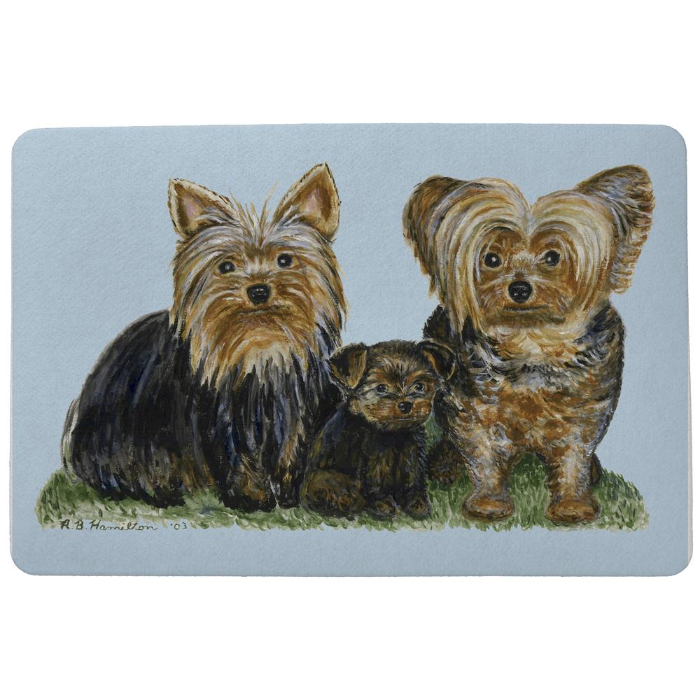 Yorkies Door Mat 18x26. Picture 1