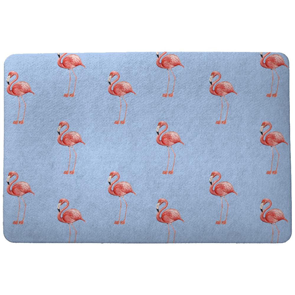 Tiled Santa Flamingo Door Mat 18x26. Picture 1