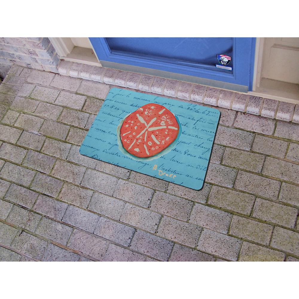 Coral Sand Dollar Door Mat 18x26. Picture 2