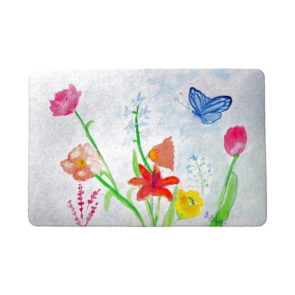 Pastel Garden Door Mat 18x26. Picture 1