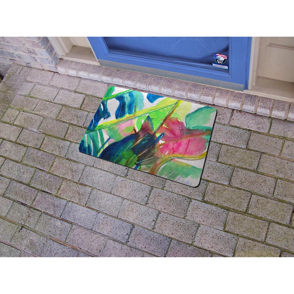 Pink Palms Door Mat 18x26. Picture 2