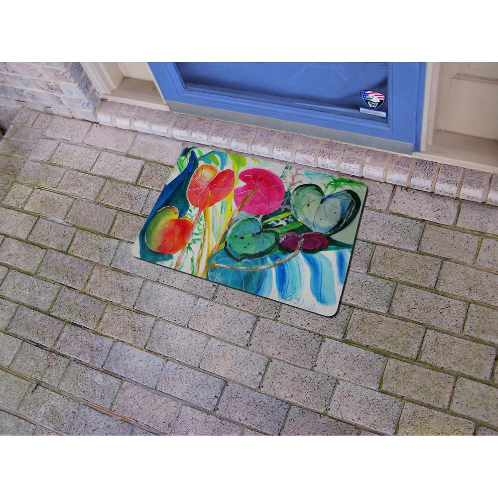 Cyclamen Plant Door Mat 18x26. Picture 2