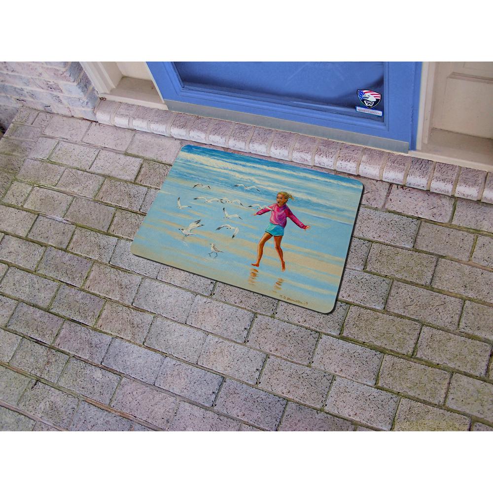 Chasing Gulls Door Mat 18x26. Picture 2