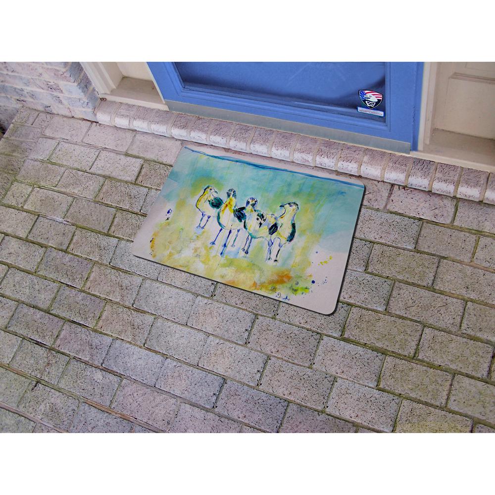Abstract Gulls II Door Mat 18x26. Picture 2