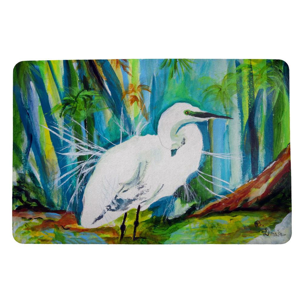 Acrylic Egret Door Mat 18x26. Picture 1