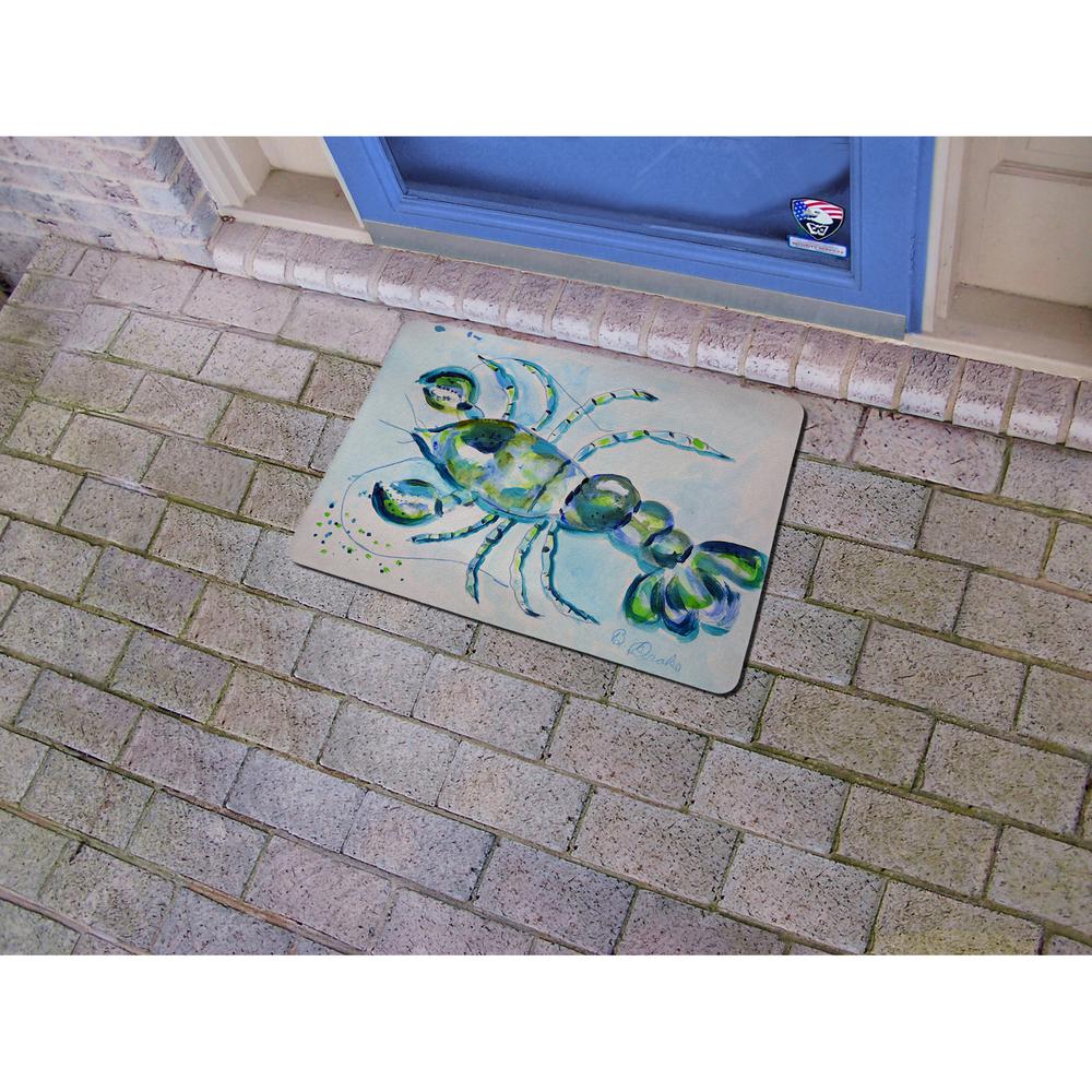 Blue Crayfish Door Mat 18x26. Picture 2