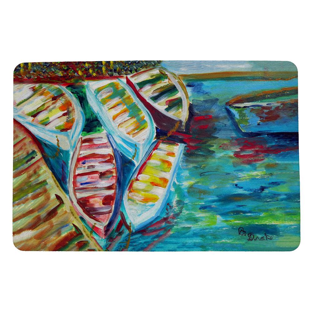 Six Rowboats Door Mat 18x26. Picture 1