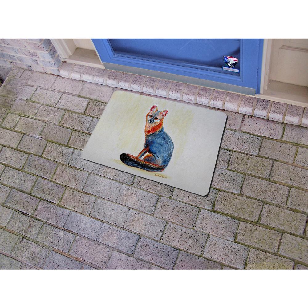 Gray Fox Door Mat 18x26. Picture 2