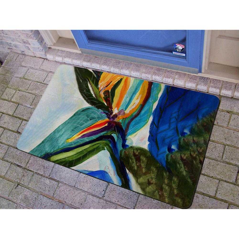 Teal Paradise Door Mat 18x26. Picture 1