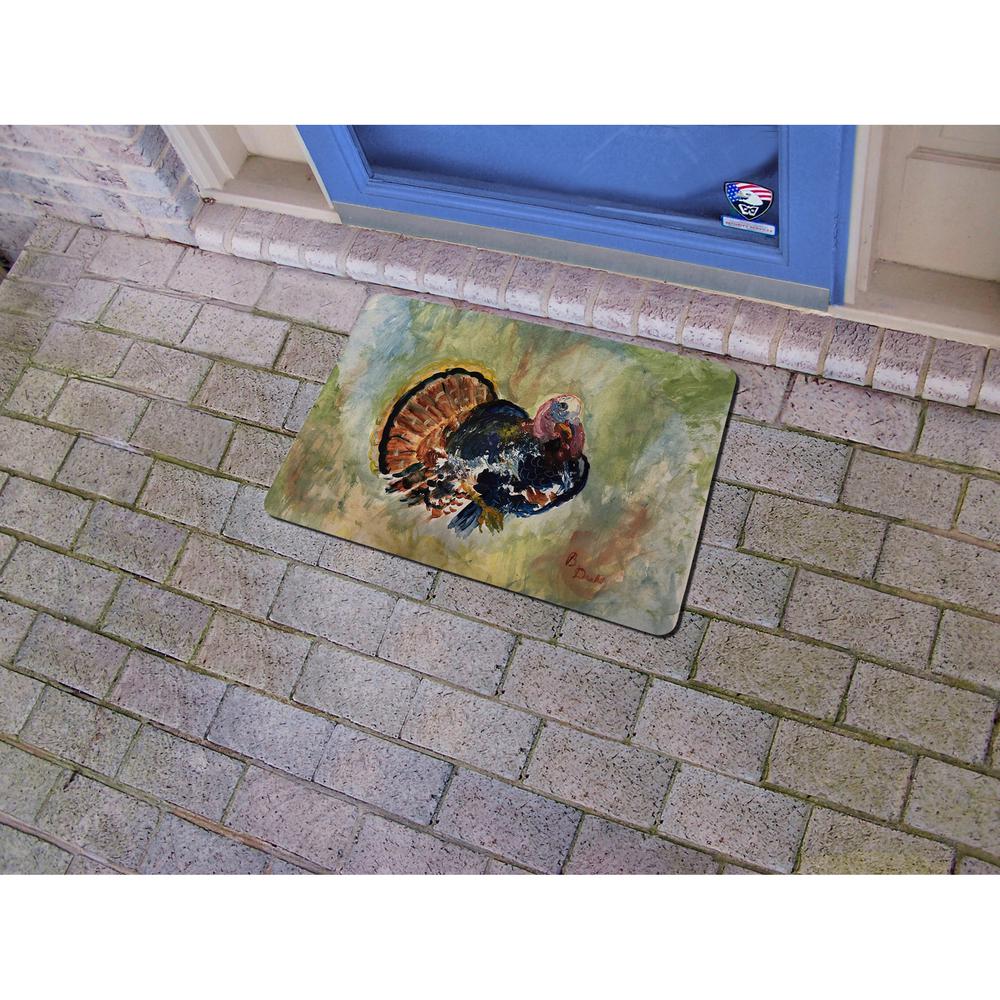 Colorful Turkey Door Mat 18x26. Picture 2