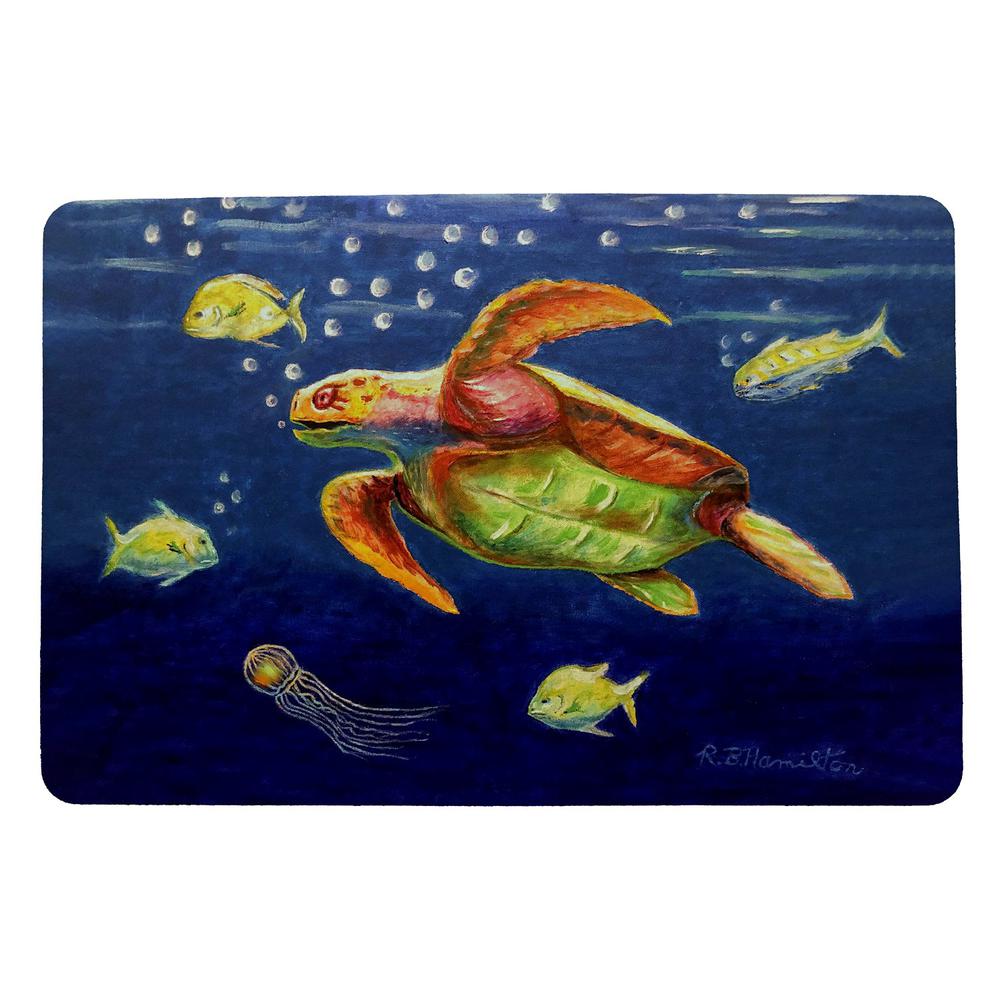 Dick's Sea Turtle Door Mat 18x26. Picture 1
