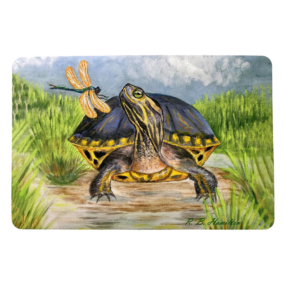 Dragonfly to Turtle Small Door Mat. Picture 1
