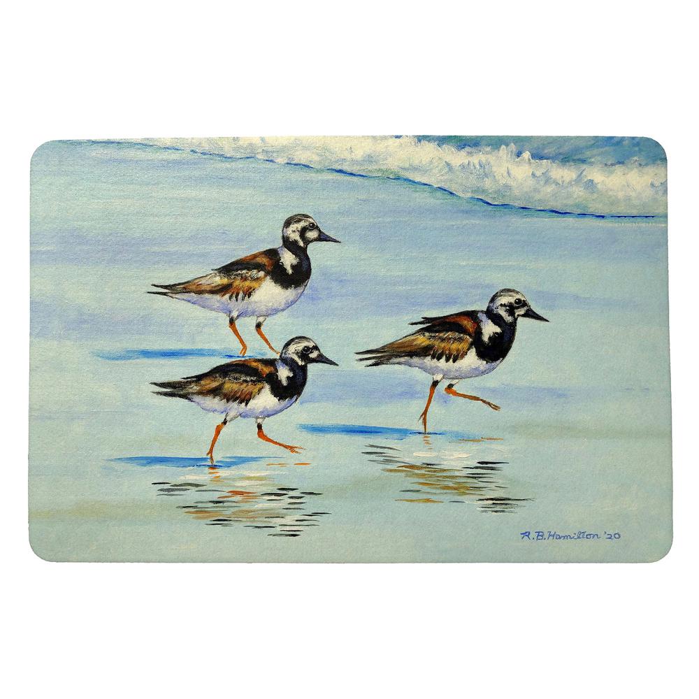 Ruddy Turnstones Small Door Mat. Picture 1