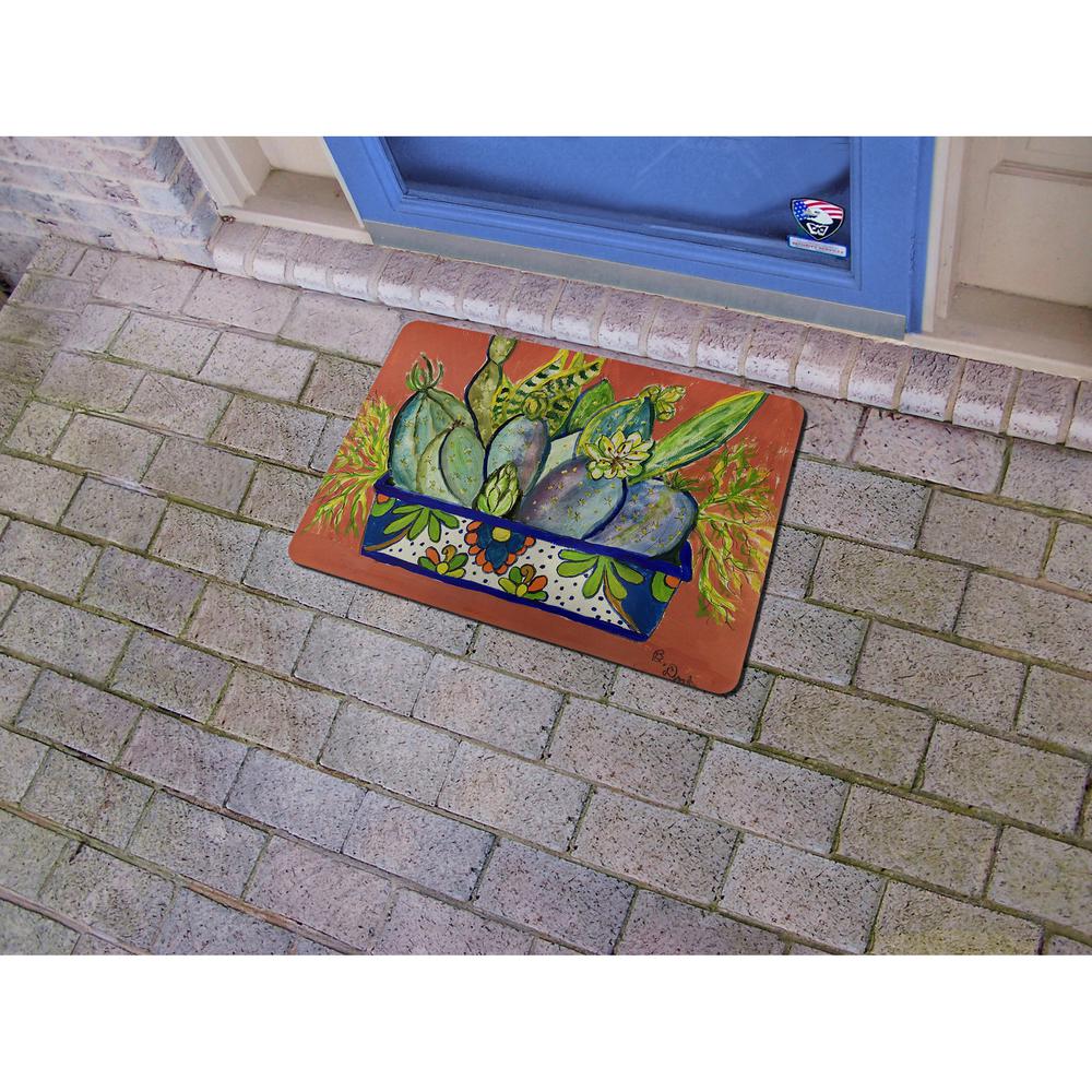 Cactus in Planter Small Door Mat. Picture 2
