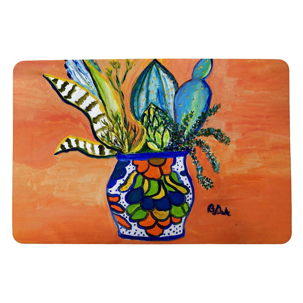 Cactus in Pot Small Door Mat. Picture 1