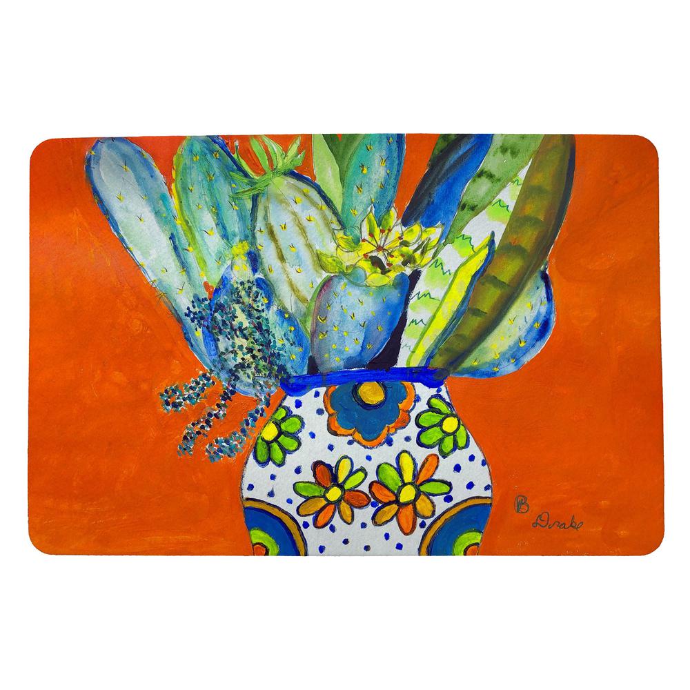 Potted Cactus Small Door Mat. Picture 1