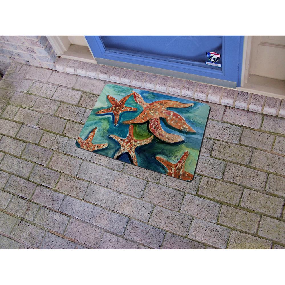 Swimming Starfish Small Door Mat. Picture 2