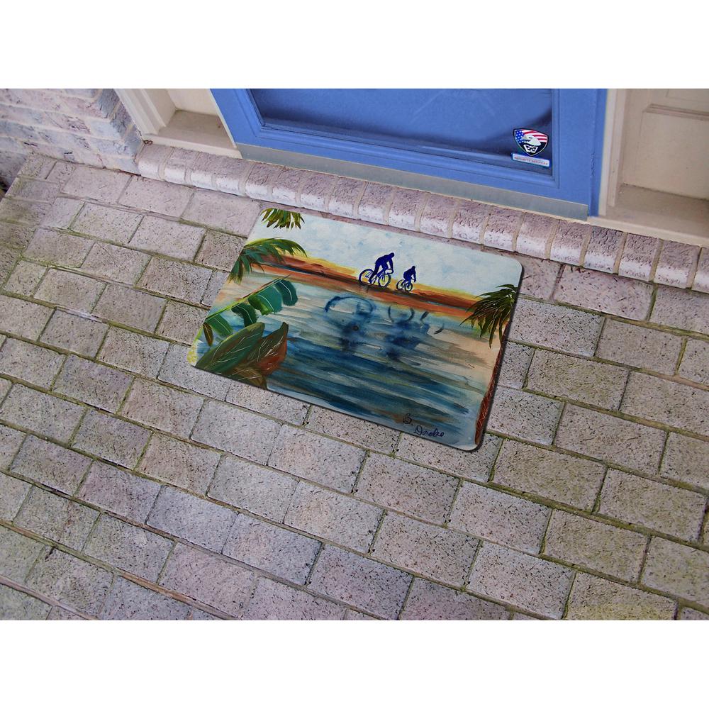Two Bikers Small Door Mat. Picture 2
