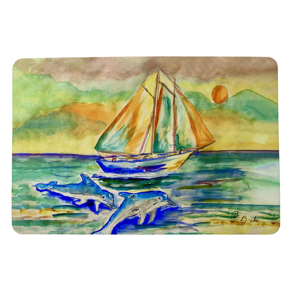 Sunset Sailing Door Mat 18x26. Picture 1