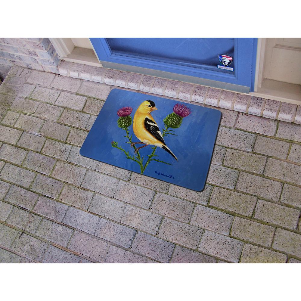 Goldfinch & Thistle Door Mat 18x26. Picture 2