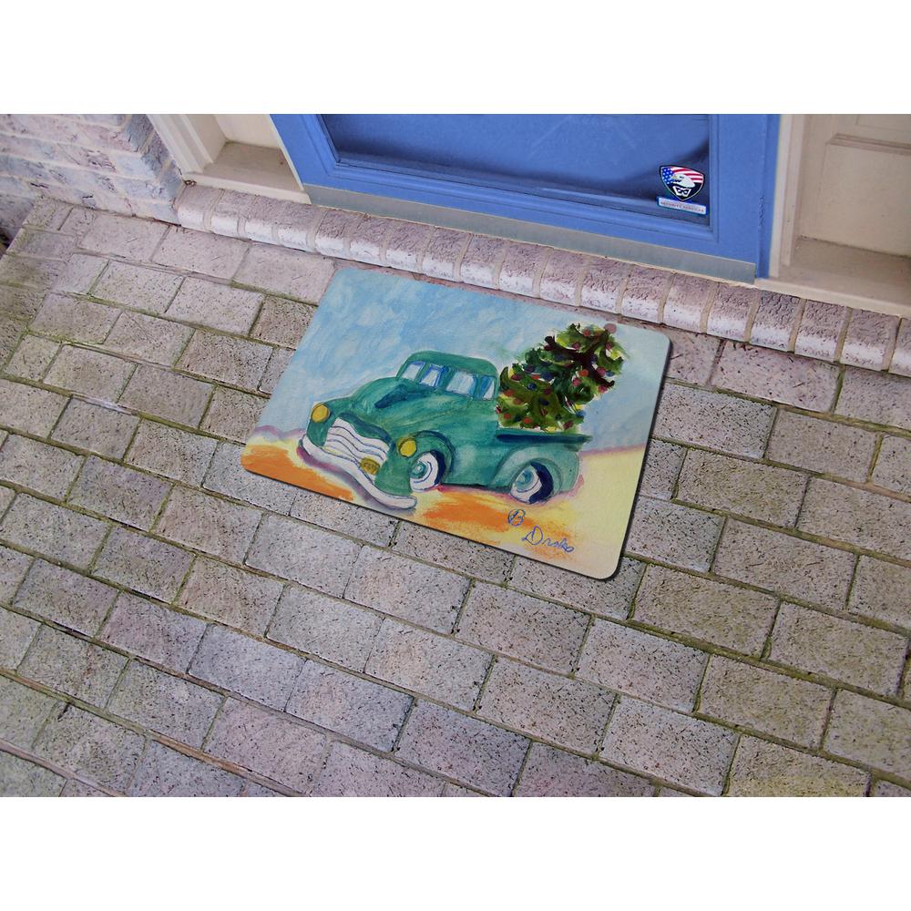 Green Truck Door Mat 18x26. Picture 2