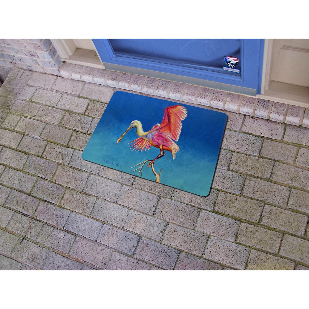 Spoonbill Wings Door Mat 18x26. Picture 2