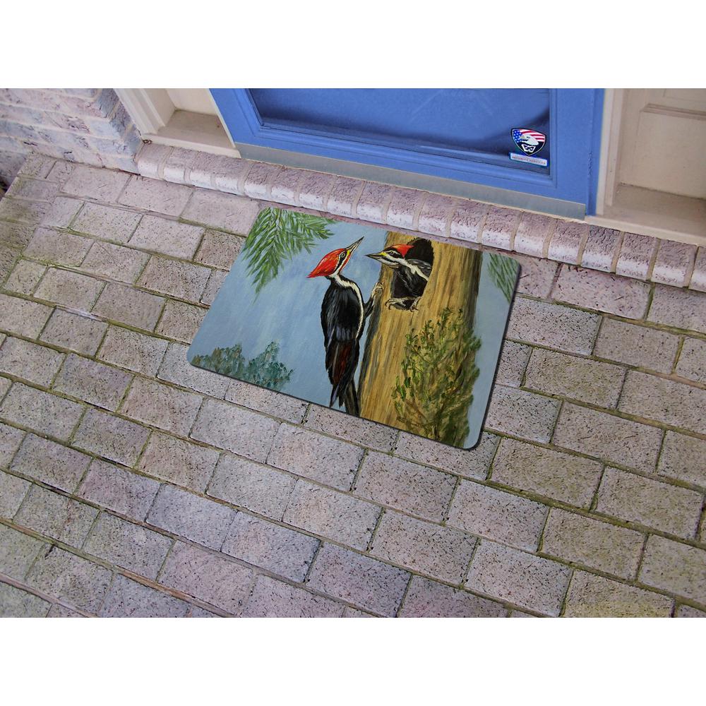 Pileated Woodpeckers Door Mat 18x26. Picture 2