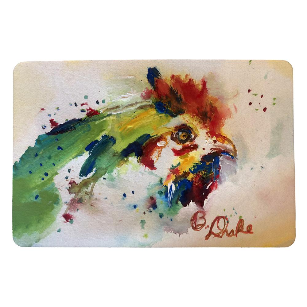 Chicken Portrait Door Mat 18x26. Picture 1