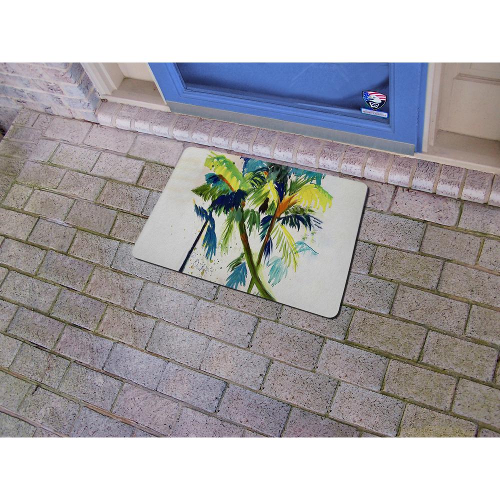 Leaning Palm Door Mat 18x26. Picture 2