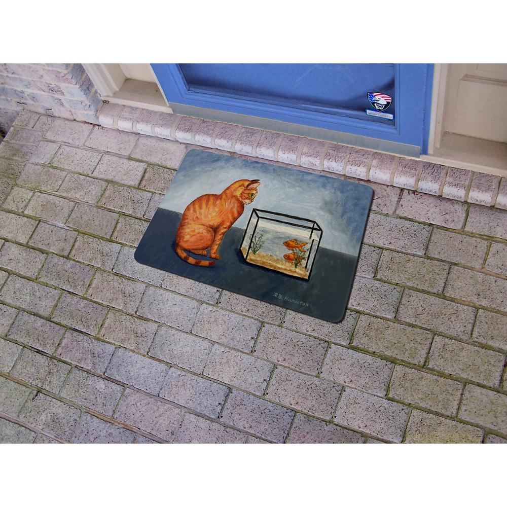Orange Like Me Door Mat 18x26. Picture 2