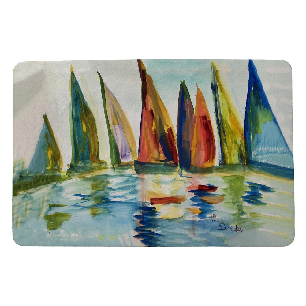 Multi Color Sails Door Mat 18x26. Picture 1