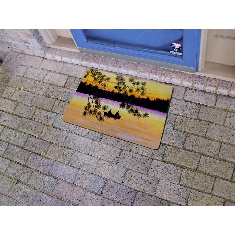 Sunset Fishing Door Mat 18x26. Picture 2
