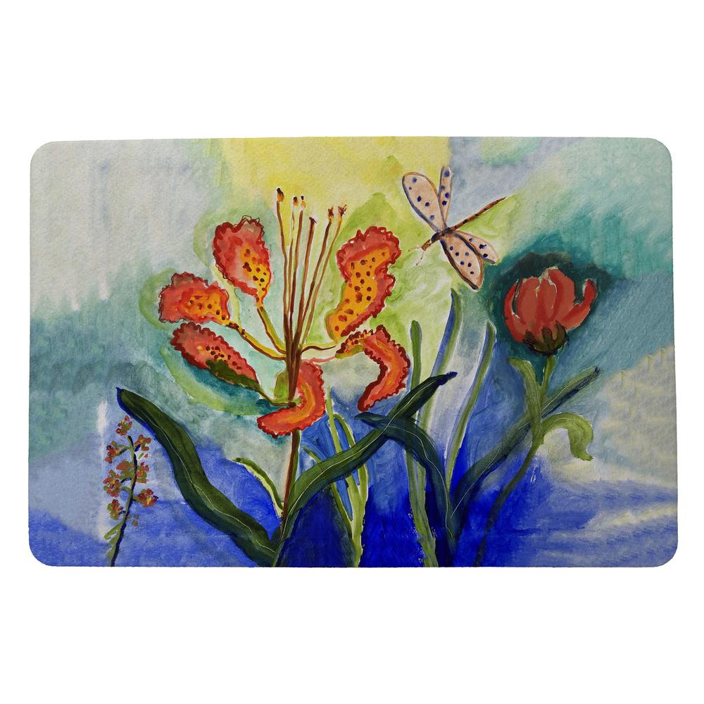 Tiger Lily Door Mat 18x26. Picture 1