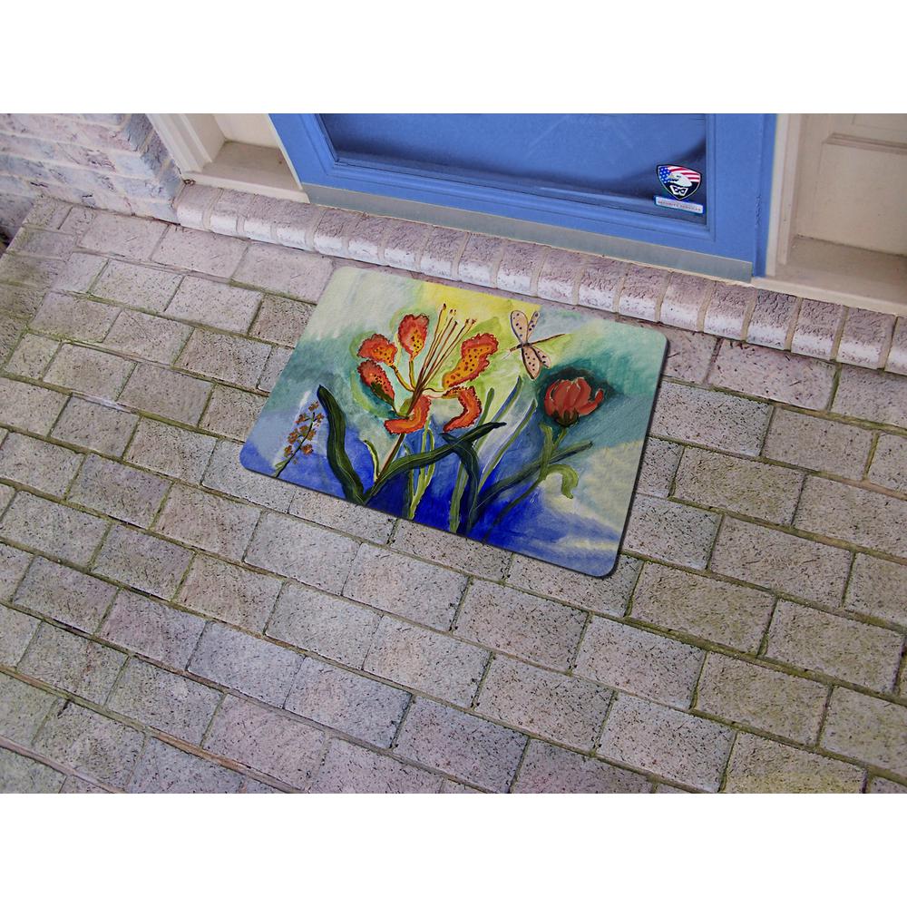 Tiger Lily Door Mat 18x26. Picture 2