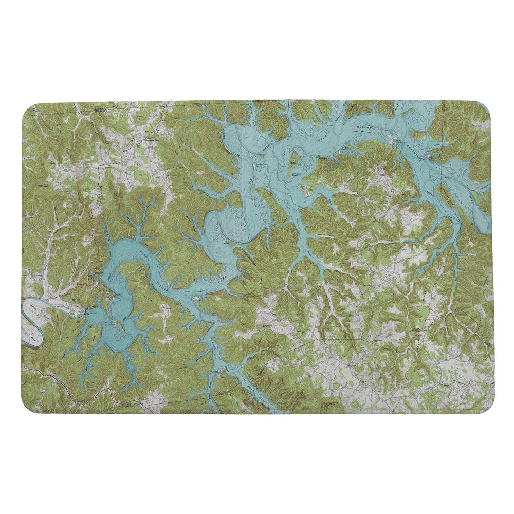 Dale Hollow, TN Nautical Map Door Mat 18x26. Picture 1